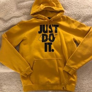Yellow Nike hoodie